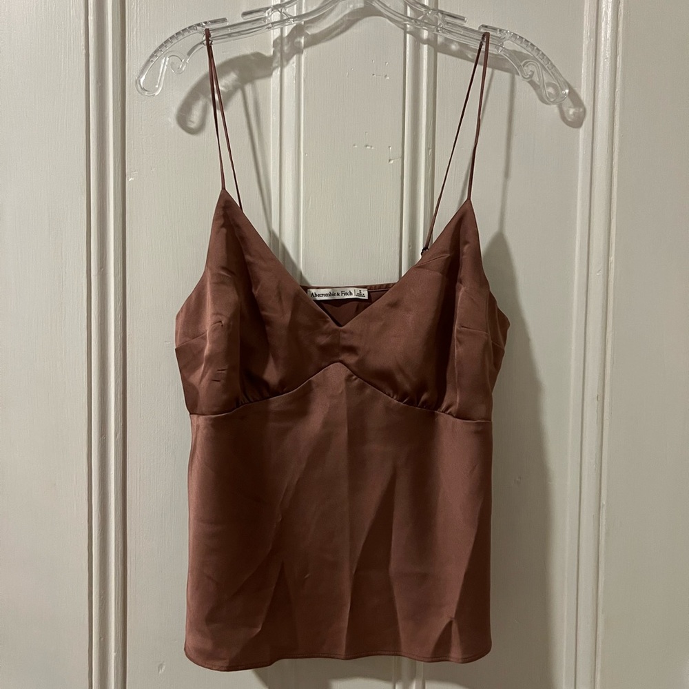 Abercrombie Satin V-Neck Cami